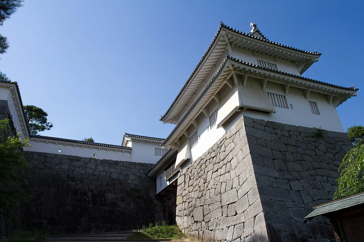 Minowa Gate and stone walls at Nihonmatsu Castle
